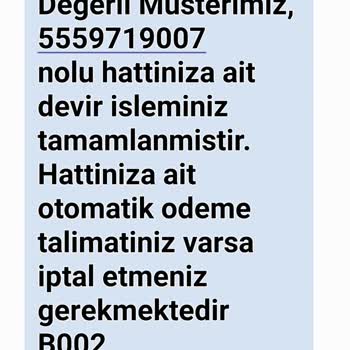 Bana Ait Olmayan Hatlara Devir Mesajları Geliyor