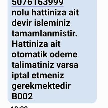 Bana Ait Olmayan Hatlara Devir Mesajları Geliyor
