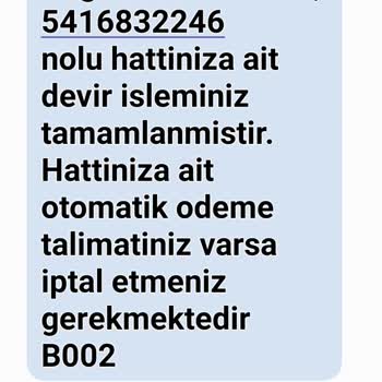 Bana Ait Olmayan Hatlara Devir Mesajları Geliyor