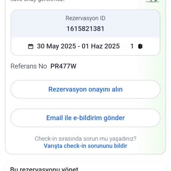 Rezervasyon Sonrası Otele Giriş Sorunu Yaşadım