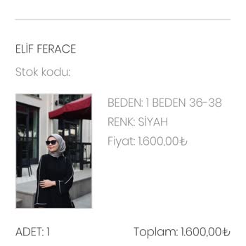 Paramla Rezil Oldum, Umre İçin Aldığım Feraceyi Aylar Sonra Eksik Ve Kusurlu Teslim Ettiler