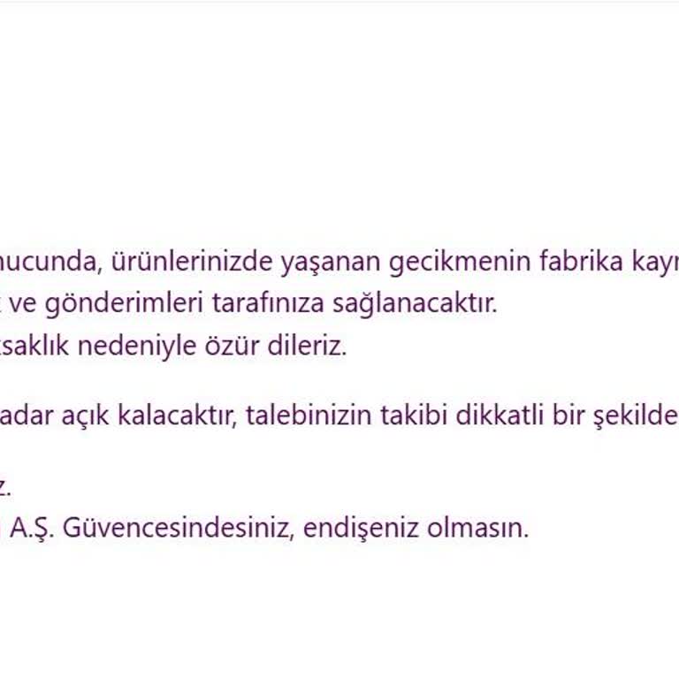 Lobbeco Siparişim Teslim Edilmedi Ve Fatura Gönderilmedi