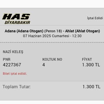 Yanlışlıkla Alınan Koşulsuz İptal Güvencesine Rağmen Bilet İadesi Yapılmadı