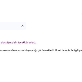 Ödeme Alındı, Randevu Oluşturulmadı: Mağduriyetimin Giderilmesini Talep Ediyorum