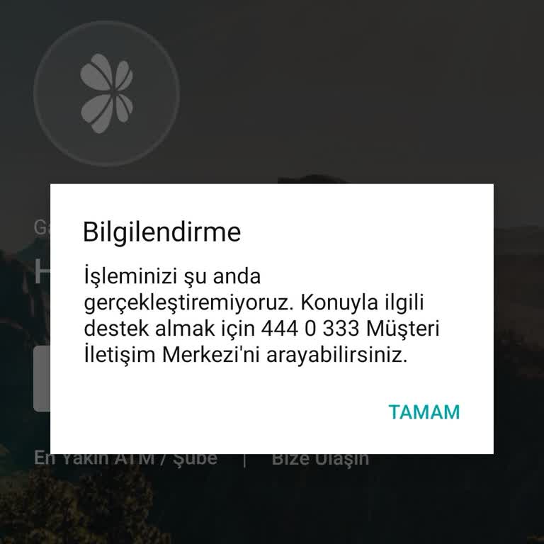 Mobil Uygulamaya Erişim Sorunu Ve Onay Kodu Problemi