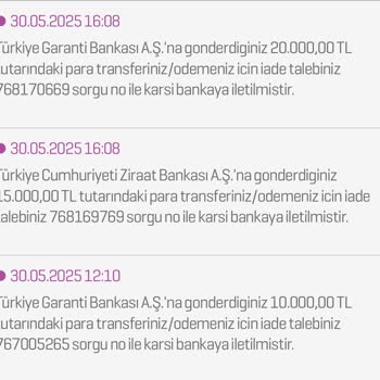 Yanlış Hesaba Aktarılan Paranın İadesi Talep Ediliyor