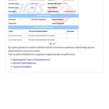 Teslimat Gecikmesi Ve İptal Talebinin Reddedilmesiyle Mağduriyet
