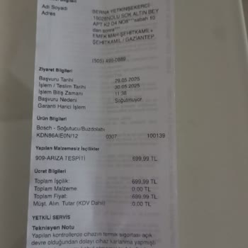 Bosch Buzdolabında Sürekli Tekrarlayan Arıza Ve Değişim Sorunu