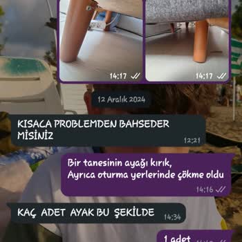 Gündoğdu Mobilya Çekyat Takımı Sorunuma Dönüş Yapılmıyor