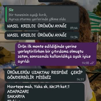 Gündoğdu Mobilya Çekyat Takımı Sorunuma Dönüş Yapılmıyor
