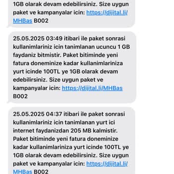 Kullanmadığım İnternet Paketleri Geceleri Otomatik Tanımlandı, Mağdur Edildim