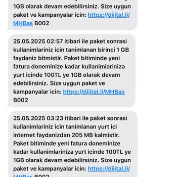 Kullanmadığım İnternet Paketleri Geceleri Otomatik Tanımlandı, Mağdur Edildim