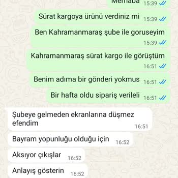 Sipariş Sonrası İletişimsizlik Ve Kargo Sorunları