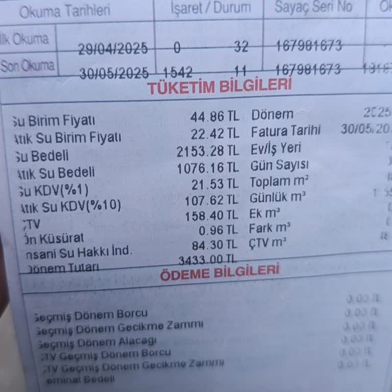 İSKİ Personelinin Görevini Yapmaması Nedeniyle Hatalı Fatura