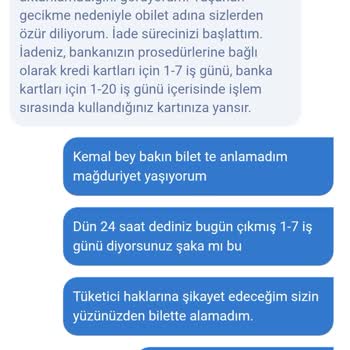 Bilet Alımında Yaşanan Sorun Ve Ücret İadesinde Gecikme