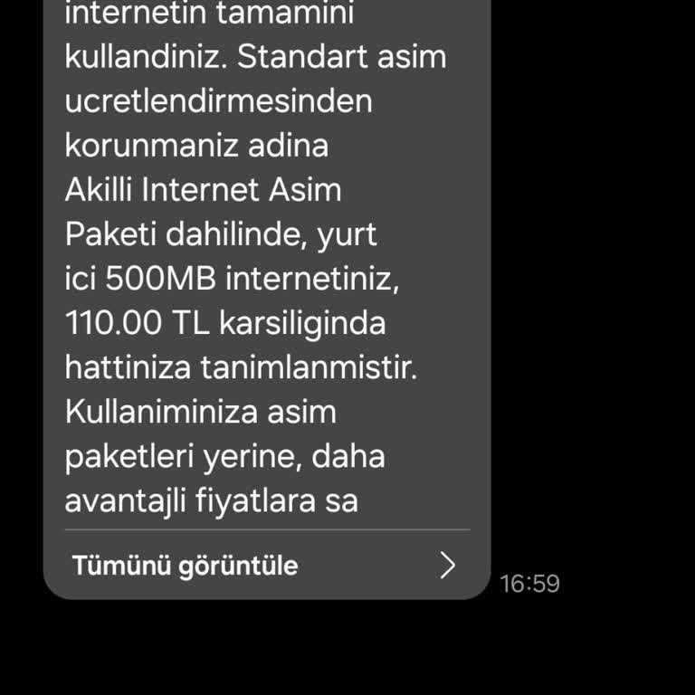 Fatura Aşım Durdurma Özelliği Çalışmıyor, Ek Ücret Alınıyor