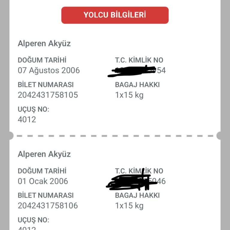 Obilet'ten Alınan Uçak Biletlerinde İsim Hatası Ve Yetersiz Çözüm