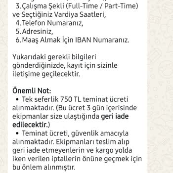 Media Markt İş İlanı Üzerinden Para Talebiyle Karşılaşmam