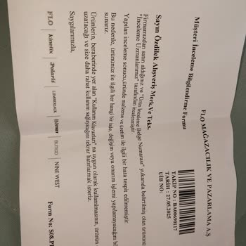 Aldığım Ayakkabı Kısa Sürede Hasar Gördü, Firma Sorumluluk Almadı