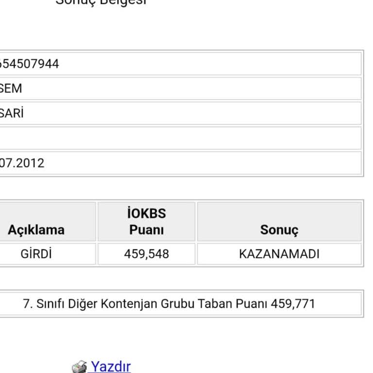 Bir Puandan Az Farkla İOKBS Bursunu Kaybetmek Çok Üzücü