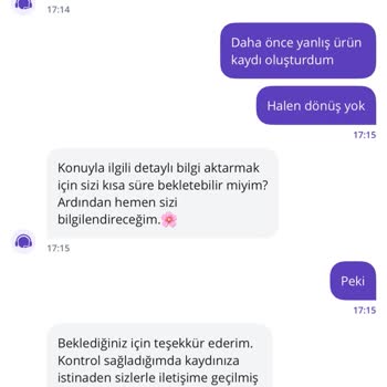 Yanlış Ürün Sonrası Yetersiz Destek Ve İade Sürecinde Mağduriyet