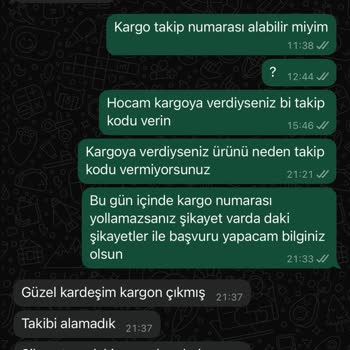 Ürün Gönderilmedi, Fatura Ve İade Sorunu Yaşıyorum