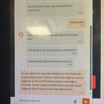 Yemek Siparişim İptal Edildi, Ücret İadesi Yapılmadı Ve Bilgilendirme Eksikliği Yaşadım