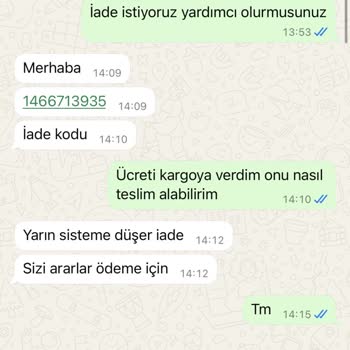 Yanlış Ürün Ve Ücret İadesinde Büyük Mağduriyet Yaşadım