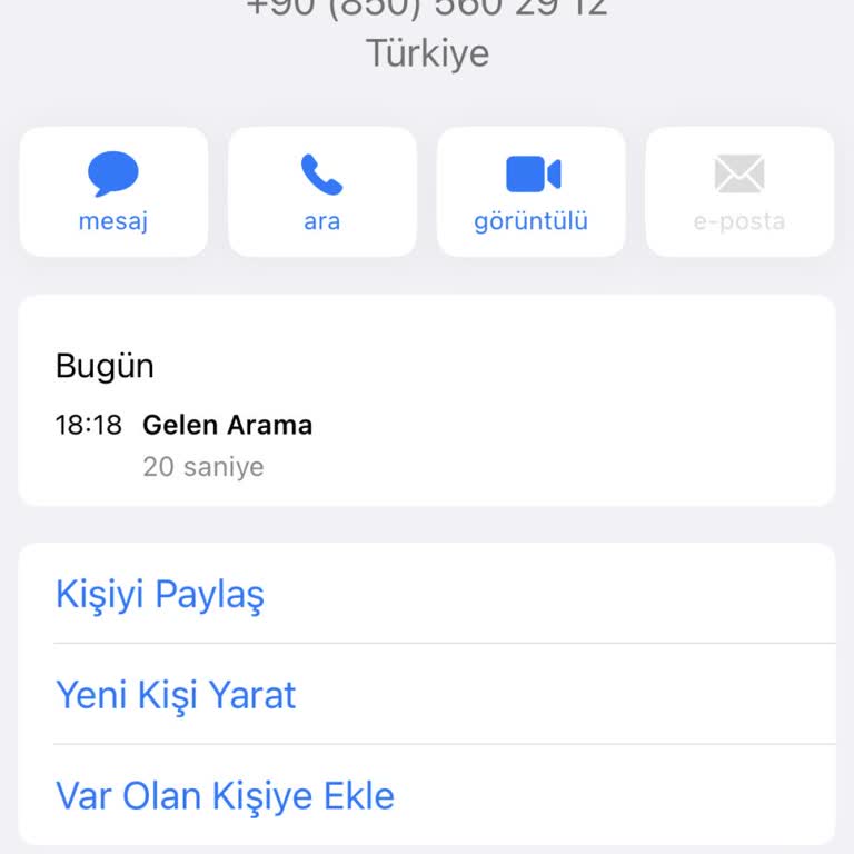 Şüpheli Arama Sonrası Güvenlik Endişesi Yaşadım