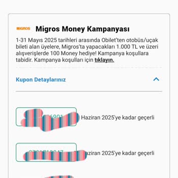 Aldığım Kupon Kodları Hata Veriyor, Migros'ta Kullanamıyorum