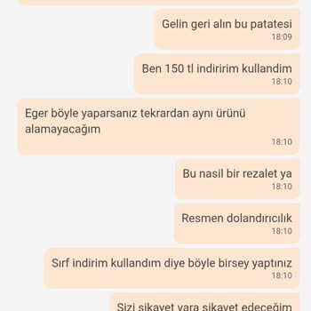 Kupon Kullanımında Eksik Ve Soğuk Ürün Teslimatı