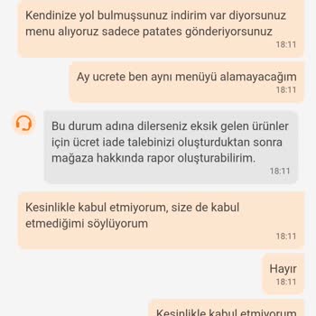 Kupon Kullanımında Eksik Ve Soğuk Ürün Teslimatı