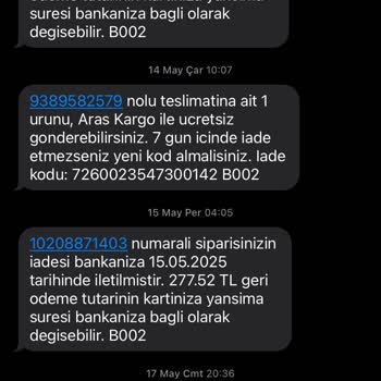 Siparişim Eksik Gönderildi, İade Ve Üyelik Sorunları Çözülmedi