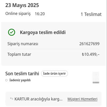 Siparişimin Akıbetiyle İlgili Net Bilgi Alamıyorum