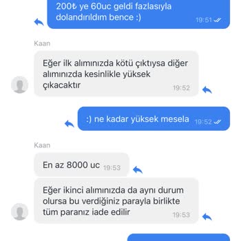 Satın Aldığım UC Yüklemesi Gerçekleşmedi Ve Destek Ekibi Yanıt Vermiyor