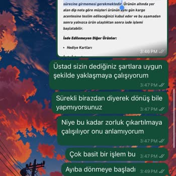 Yanlış Beden Siparişi Sonrası İletişimsizlik Yaşadım