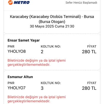 Metro Turizm Sefer Saati Değişikliği Ve Bilgilendirme Sorunu