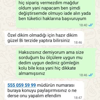 Aldığım Takım Elbise Ölçülerime Uymadı, İletişim Kurulamıyor