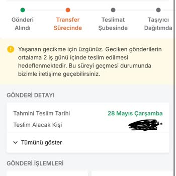 Trendyol Ekspress Kazan SC Şubesi Kargomu Teslim Etmiyor Ve Müşteri Hizmeti Yetersiz