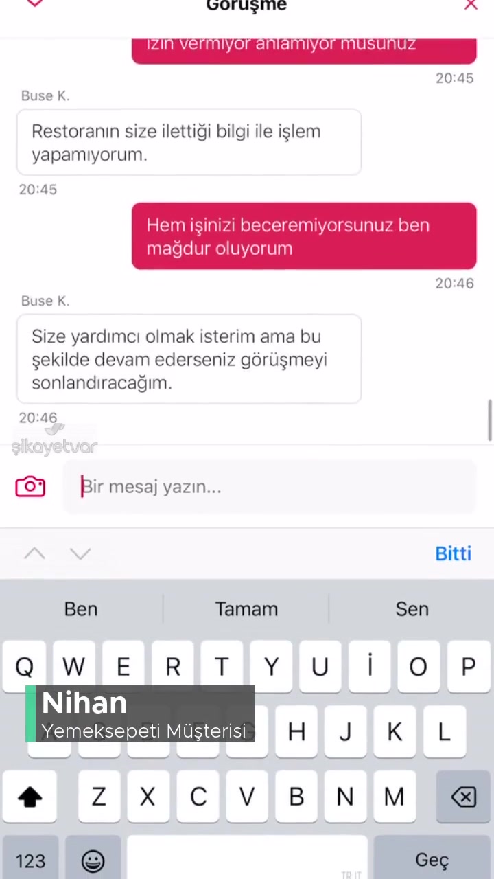 Yemeksepeti Müşteri Hizmetleri Sorunu videonun kapak resmi