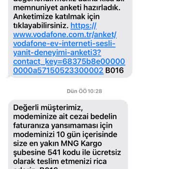 Vodafone İnternet Teklifinde Verilen Söz Tutulmadı Mağdur Oldum