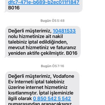 Vodafone İnternet Teklifinde Verilen Söz Tutulmadı Mağdur Oldum