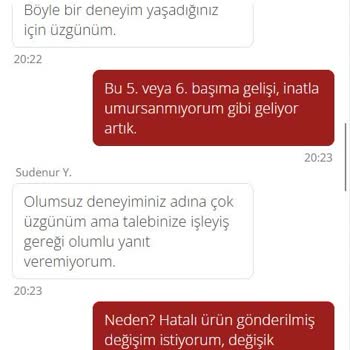 Yemeksepeti Mahalle'den Sürekli Yanlış Ürün Gönderimi Ve İlgisiz Müşteri Hizmetleri