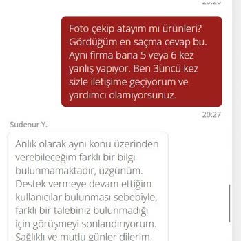 Yemeksepeti Mahalle'den Sürekli Yanlış Ürün Gönderimi Ve İlgisiz Müşteri Hizmetleri
