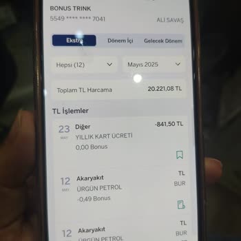 Bonus Kart Aidatı İadesi Talebim Karşılanmadı