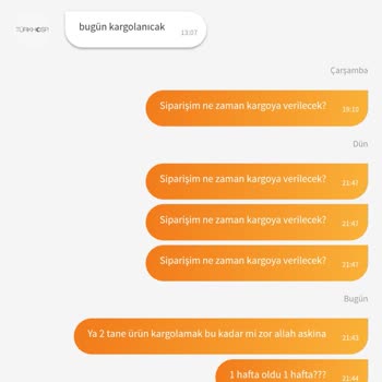Turkhosp Siparişimi Göndermiyor