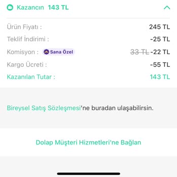 Dolap Haksız Kargo ve Komisyon Kesintisi, İlgisiz Müşteri Hizmetleri