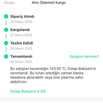 Dolap Haksız Kargo ve Komisyon Kesintisi, İlgisiz Müşteri Hizmetleri