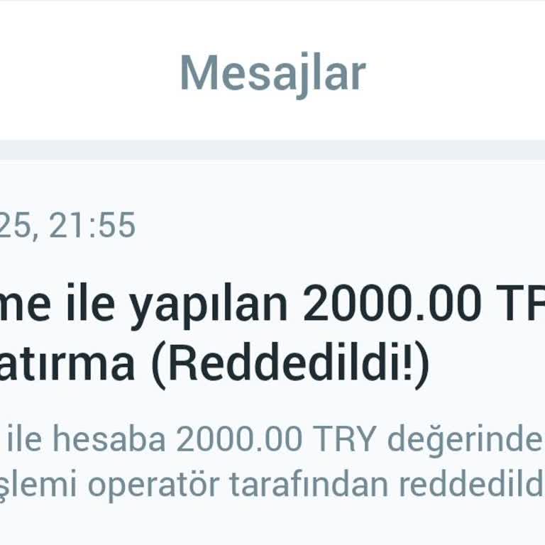 Para Yatırma İşleminde Sürekli Gecikme Ve Mağduriyet