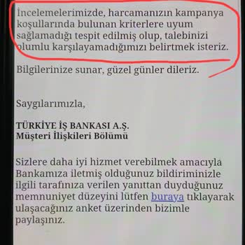 İş Bankası Kurban Kampanyası İndirimim Neden Uygulanmadı